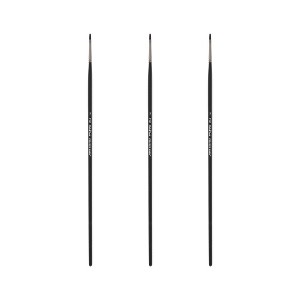 Black Swan Synthetic Red Sable Paint Brushes Flat Sets of 2- Professional Quality Long Handle Paint Brushes in Assorted Shapes and Sizes for Oil, - 1 of 4
