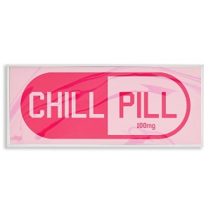 Stupell Industries Chill Pill Modern Pop, 30" x 13" - 1 of 4
