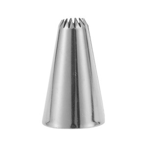 Unique Bargains Piping Tip Stainless Steel Silver Tone 0.7"x1.3" 1 Pcs - 1 of 3