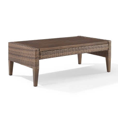 Target wicker cheap coffee table