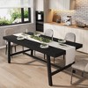 coucheta Industrial Dining Table for 6-8 People, 70.87 in Long Wooden Kitchen Table with Sturdy Metal Frame & Rustic Kitchen & Dining Room Tables - 3 of 4