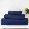 Honeycomb Waffle Border Cotton Medium Weight Towel Set by Blue Nile Mills - 2 of 4