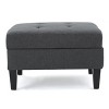 NicBex Modern 28" Rectangle Storage Ottomans Wood Footstools with Button Tufted Top for Bedroom and Living Room - 3 of 4