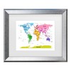Trademark Fine Art Michael Tompsett World Map for Kids' II Matted Framed Art  - 2 of 4