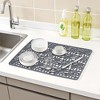 REGALWOVEN Silicone Dish Drying Mat for Kitchen Counter Hollow Design Silicone Mat - 3 of 4