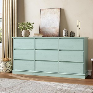 9 Drawer Dressers for Bedroom, Chest of Drawers with Deep Drawers, Large Double Dresser for Closet with Wide Top, Horizontal Wooden Dresser - 1 of 4