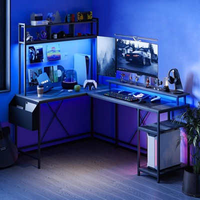 L Shaped Computer Gaming Desk,67" Reversible Large L-Shaped Desk