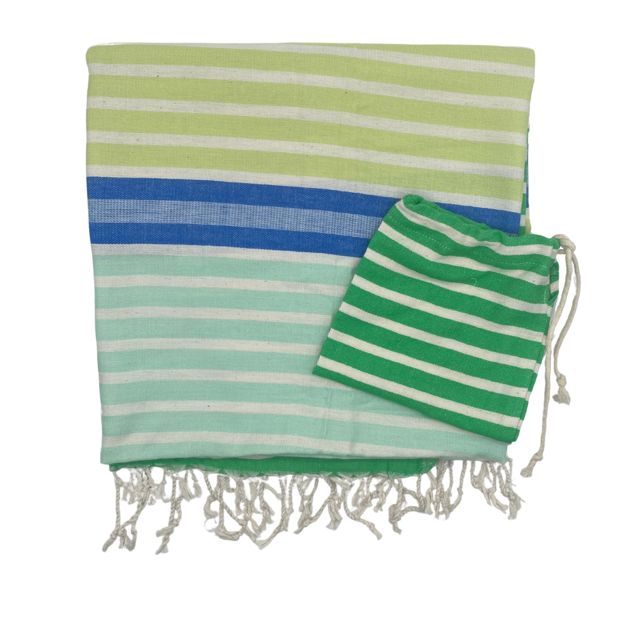 Feelgoodz Shoreline XL Turkish Towel 78.75" x 37.5" | Quick-Dry 100% Cotton Cape Cod Extra Large