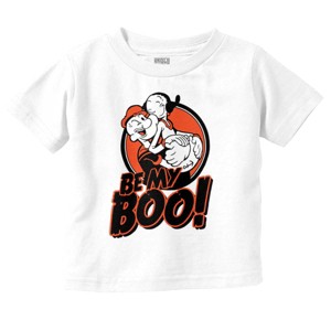 Halloween Popeye Olive Oyl Be My Boo Toddler Baby Graphic T Shirt Brisco Brands - 1 of 4
