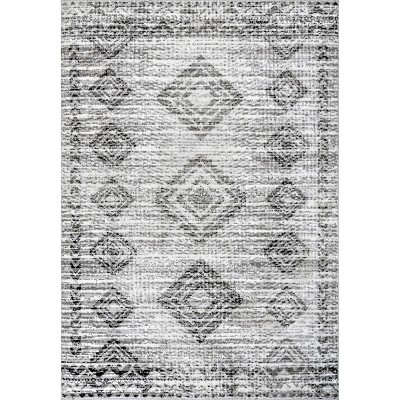 Nuloom Transitional Moroccan Frances Area Rug, 3' X 5', Light Gray : Target