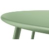 DOMETOUR Steel Outdoor Side Table Round Patio End Table with Adjustable Feet, Elegant Portable End Table for Garden Balcony Yard - 4 of 4