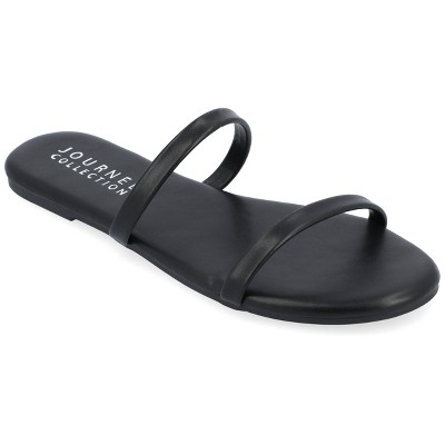 Journee Collection Womens Adyrae Slide Flat Sandals