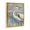Stupell Industries Heron Bird Abstract Marshland Coast Black Floater Framed Canvas Wall Art - 3 of 4