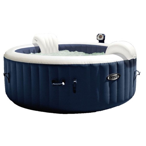 Intex 28405e Pure Spa 4 Person Home Inflatable Portable Heated Bubble Hot Tub