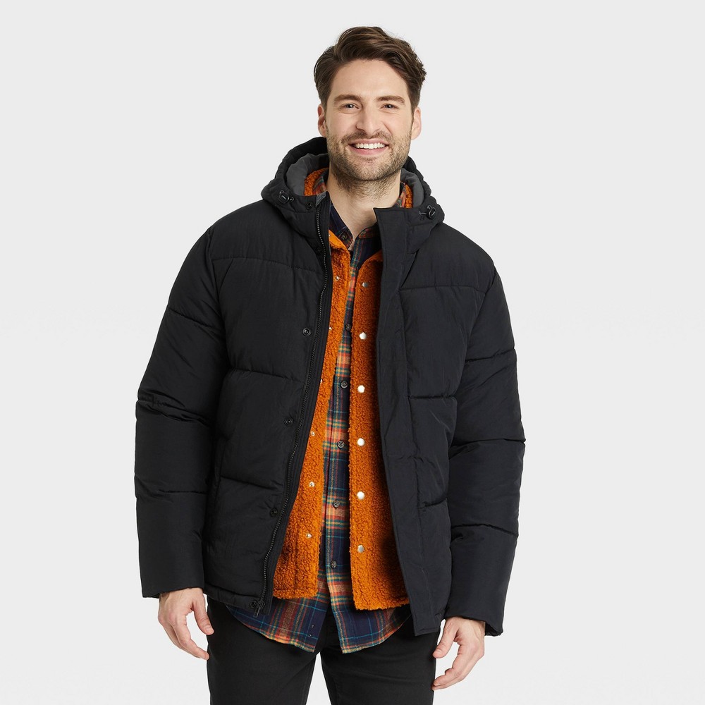 Goodfellow And CO Men’s Puffer Coat, Black Large