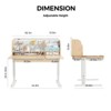 Chery Life 47.2" x 27.6" Wide-Tilt Study Desk with H-Shaped Legs - Height Adjustable (1.2m) for Space-Saving Workspaces - 4 of 4