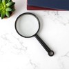 Unique Bargains Magnifying Glass Handheld Magnifier with Hole Hanging Option 5X Magnification Acrylic PP Black 0.98" 1 Pc - 2 of 4