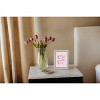 Petal Lane 7"x9" C'est La Vie Pink Brass Beaded Framed Wall Art Cream - 3 of 3