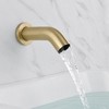 SUMERAIN Waterfall Wall Mount Tub Faucet with Hand Shower Sprayer, 3 Cross Handle, Brushed Gold - 4 of 4