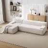 Ultimate Sink-in Comfort 108" Modular Cloud Sectional Sofa , No Assembly Required  Upholstered Shaped Couch for Living Room & Bedroom - 4 of 4
