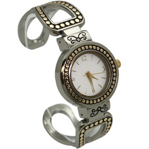 OLIVIA PRATT UNIQUE ANTIQUE ELEGANT CUFF WATCH - 1 of 4