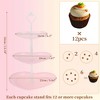 Unique Bargains 3-Layer Heart-shaped Dessert Cupcake Stand with Layered Serving Tray for Pastries Donuts and Fruits - 2 of 4