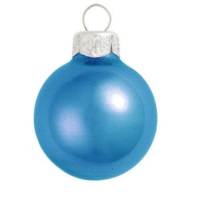 Northlight 40ct Blue and Silver Pearl Christmas Ball Ornaments 1.25" (30mm)