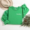 Simply Sage Market Women's Graphic Sweatshirt Embroidered Lucky Typewriter Mini - 3 of 4