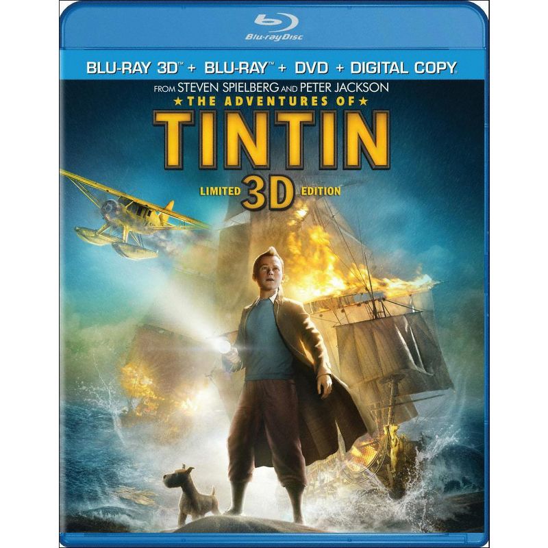 The Adventures of Tintin 3D [3 Discs] [Includes Digital Copy] [UltraViolet] [3D] [Blu-ray/DVD], 1 of 2