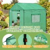 EAGLE PEAK Portable Pop Up Greenhouse, Patented Center Lock, Walk-in Outdoor Greenhouse with Zippered Doors & Windows, Green - 4 of 4