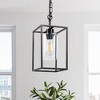DORESshop Industrial Black 1-Light Pendant Light with E26 Socket and Clear Glass Shade For Dining Room£¨No Bulbs Included£© - 2 of 4