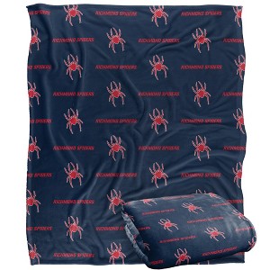 University Of Richmond Logo Pattern Silky 50x60 Blanket, 1 Sided - 1 of 4