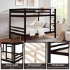Kumasinova Bunk Bed with Thick Posts,Wood Bunk Bed with Ladder,High Guardrail for Kids Teens Bedroom,No Box Spring Needed - 4 of 4