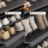 Shoe Cabinet with Flip-Down Doors - Space-Saving Entryway Organizer with Adjustable Shelf, Wooden Shoe Storage - 4 of 4