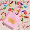 Blue Panda 24 Pack Princess-Themed Party Favor Bags for Girls, Pink Canvas Gift Bags for Birthday (6.5 x 7 x 2 in) - 3 of 4