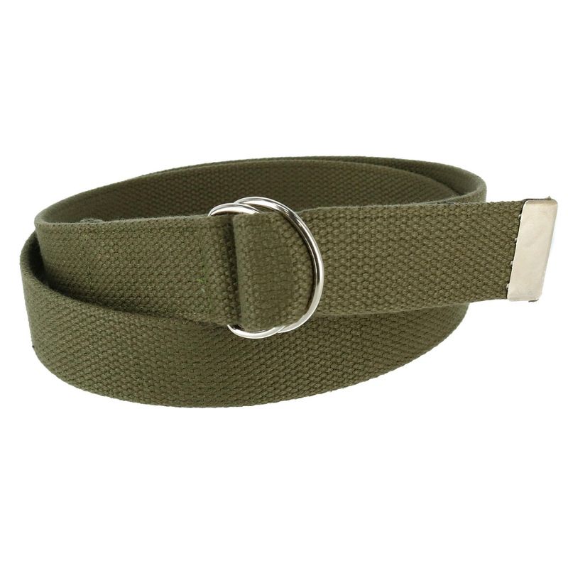 CTM Cotton Web Belt with D Ring Buckle, 1 of 3
