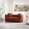 KWPZQEB Oversized Bean Bag Chairs for Two People, Giant Bean Bag Sofa with 2 Throw Pillows, Soft Chenille Fabric Lazy Sofa for Living Room - 4 of 4