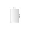 60"x22" Rectangle Glossy Black Bathroom Mirrors For Wall Metal Frame Vanity Mirror Dressing Mirror,for Bathroom,Living Room,Bedroom-The Pop Home - 4 of 4