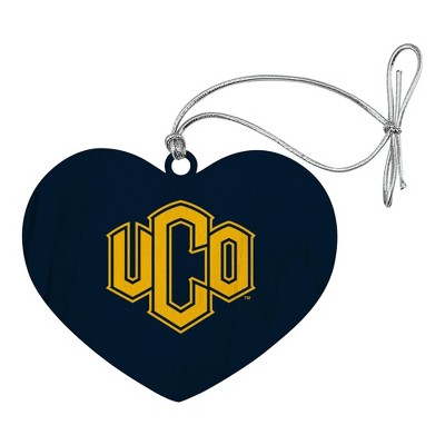 Central Oklahoma Primary Logo Heart Love Wood Christmas Tree Holiday Ornament