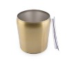 Cambridge Silversmiths 3qt Double Wall Ice Bucket Gold: Stainless Steel, Hand Wash, 7.4" Height, 1.8 lbs - 2 of 4