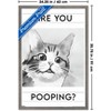 Trends International Reinders: Animals - Are You Pooping? Framed Wall Poster Prints - 3 of 4