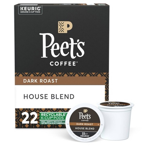Peet's House Dark Roast Coffee - Keurig K-Cup Pods - 22ct - image 1 of 4