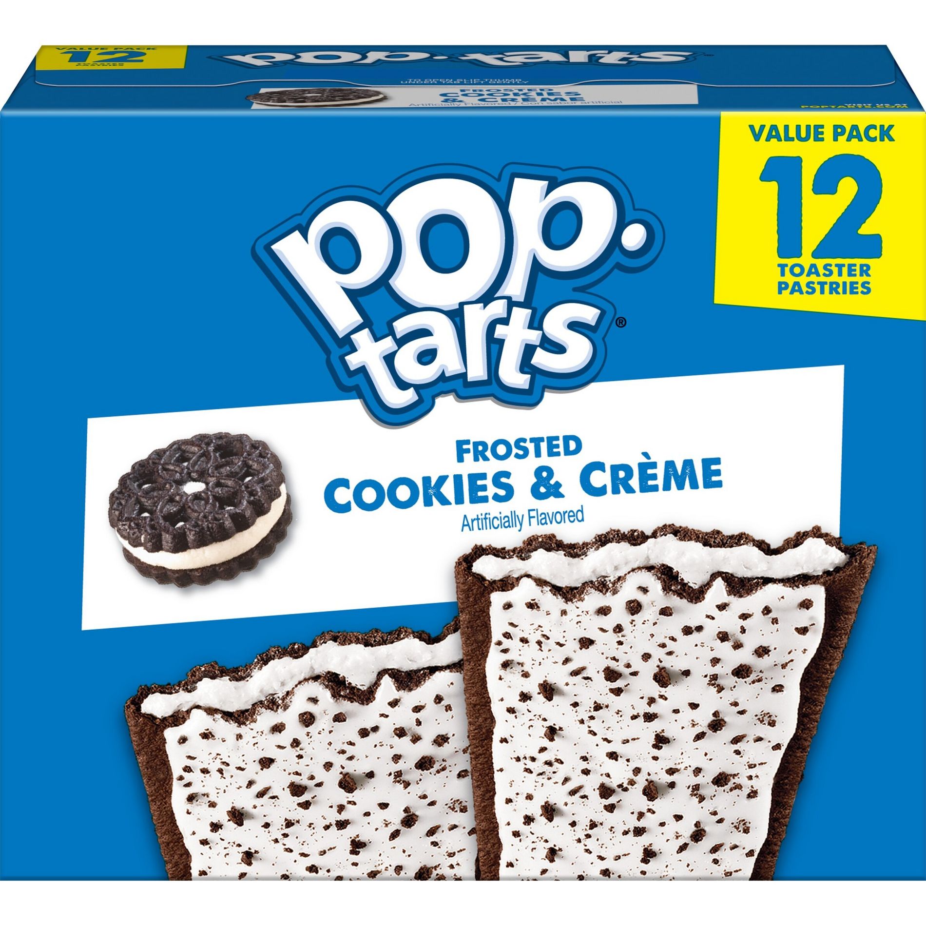 Pop-Tarts Frosted Cookies & Crème Pastries - 12ct/20.3oz