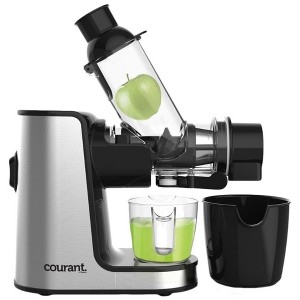 Courant Masticating Cold Press Slow Juicer, Design for Fruits and Vegetables W/3-inch Wide Feeding Chute, and Reverse Function, Stainless Steel - 1 of 4