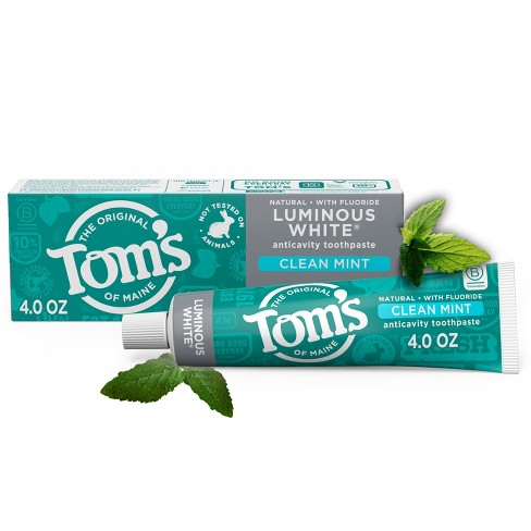 Tom's Of Maine Luminous White Anti-cavity Toothpaste - 4oz : Target
