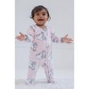 Disney Minnie Mouse Baby Girls Fleece 2 Pack Woobie Coveralls Newborn to Infant Sizes (Newborn - 24 Months) - 4 of 4