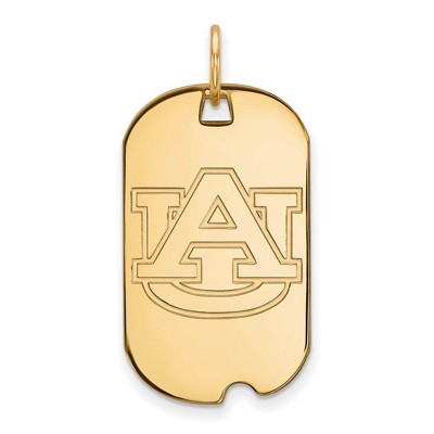 Black Bow Jewelry 14k Yellow Gold Auburn Tigers NCAA Pendant