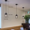 YIYIBYUS 3-Piece Unique Modern Metal Hanging Lamp Farmhouse Pendent Light - 2 of 4