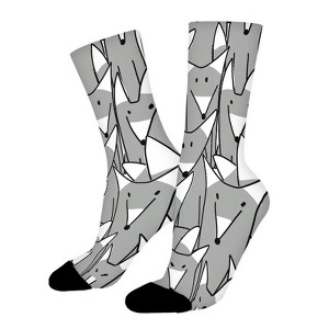 Wolves Family Women Printed Crew Socks Funny Funky Socks Soft Polyester Novelty Gifts for Artists Men - 1 of 1