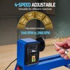 Benchtop Wood Lathe 14" x 20" | 0.5HP Variable Speed 1040-2980 RPM, Wood Turning Machine w/ Chisels, MT3 Tailstock - 2 of 4